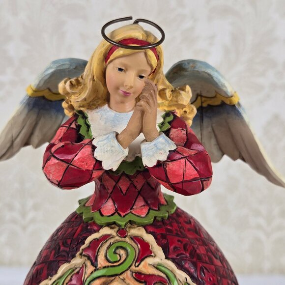 Jim Shore Silent Night Angel Music Box Interior Light Nativity Scene Heartwood - Picture 6 of 14